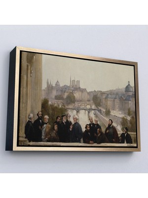 Uslucan Alışveriş Ahşap Çerçeveli Henri Gervex - Yüzyılın Panoraması Rousseau TABLO-7095
