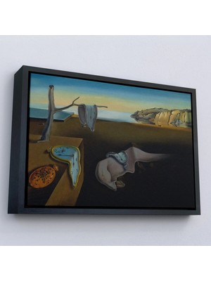 Uslucan Alışveriş Ahşap Çerçeveli Salvador Dali - Belleğin Azmi Tablo - The Persistence Of MEMORY-7128