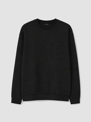 Lc Waikiki Yeni Sezon Siyah Bisiklet Yaka Erkek Sweatshirt