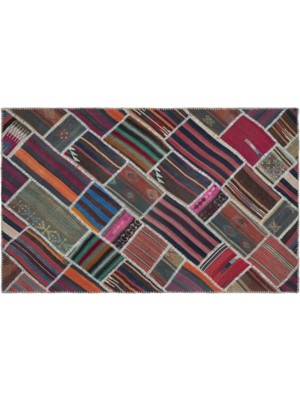 Apex Halı El Dokuması Patchwork Vintage Yün-Pamuk Naturel Halı 25526 150 x 238 cm