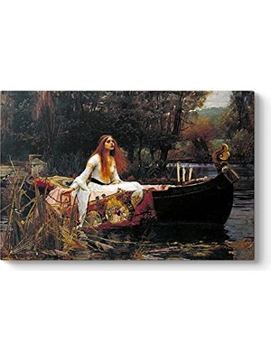 Pratik Ev Edmund Blair Leighton - Lady Of Shalott Tablosu 90 x 60
