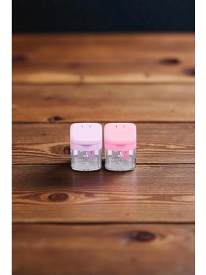 Tek Gözlü Mini Box Kalemtıraş, 2 Adet, Pembe