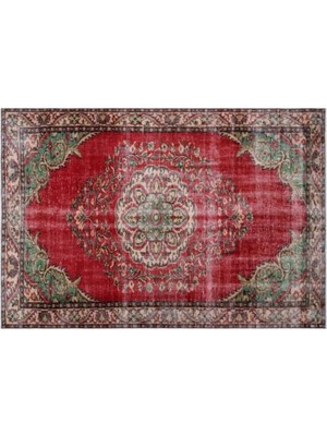 Apex Halı El Dokuması Vintage Yün-Pamuk Retro Halı 27178 188 x 273 cm