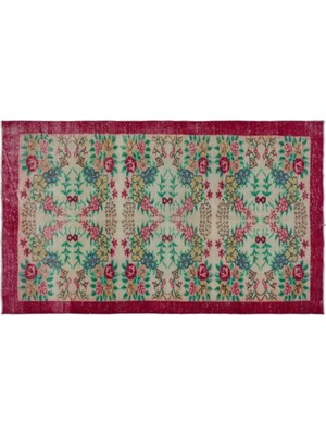 Apex Halı El Dokuması Vintage Yün-Pamuk Retro Halı 22854 163 x 272 cm