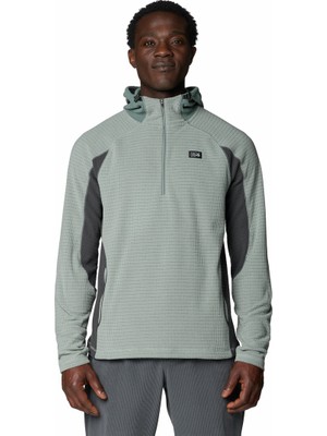 Mountain Hardwear Summit Grid Çeyrek Fermuarlı Kapüşonlu Erkek Polar Üst