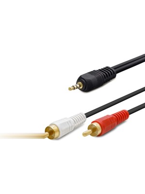 Skygo 3.5 mm to 2 RCA Kablo 5 m - Siyah HDX1032