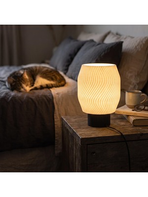 Merfi Store Designobee Pure- Modern Abajur Masa Lambası – Ambiyans Lambası, Dekoratif Aydınlatma