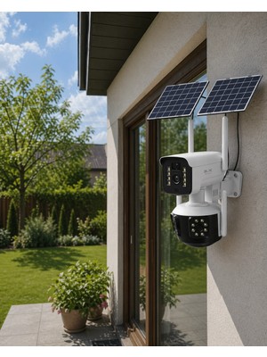Astraltech Güneş Enerjili Yayla Kamerası 4g Sım Kartlı 9mp Solar Güvenlik Kamerası