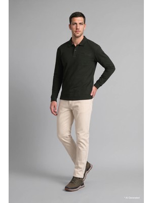 DeFacto Regular Fit Düğmeli Polo Yaka Basic SWEATSHIRT I2039AX26WN