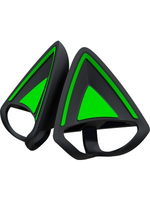 Merfi Store Kitty Ears V2 - Evrensel Fit Clip-On Kitty Ears Kulaklıklar Için (Clip-On Kitty Ears, Çok Yönlü, Ayarlanabilir Bantlar, 26 G Hafif Premium Silikon) Siyah