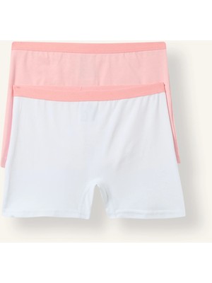 DeFacto Beli Lastikli 2'li Boxer Kız Çocuk I7901A826AU