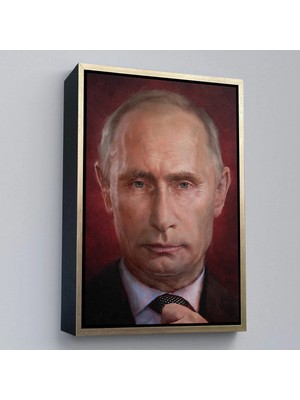 Uslucan Alışveriş Ahşap Çerçeveli Vladimir Putin Rusya Devlet Başkanı TABLO-7768