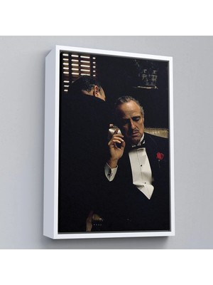 Uslucan Alışveriş Ahşap Çerçeveli Godfather Film TABLO-7674
