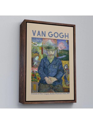 Uslucan Alışveriş Ahşap Çerçeveli Vincent Van Gogh - Bildnis'in Babası Tanguy TABLO-8050