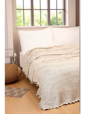 Uslucan Alışveriş Doğal Pamuk, Yumuşak Battal Boy Pike, Koltuk Örtüsü, Çok Amaçlı Örtü 240X260 Cm.