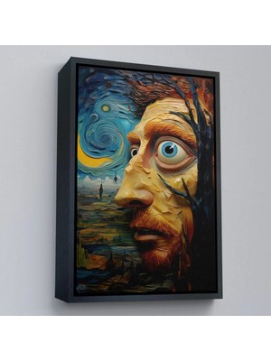 Uslucan Alışveriş Ahşap Çerçeveli Vincent Van Gogh Tarzı Portre TABLOSU-7817