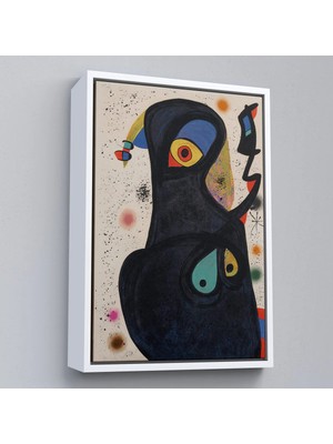 Uslucan Alışveriş Ahşap Çerçeveli Citon Joan Miro - Vladimir TABLO-7484