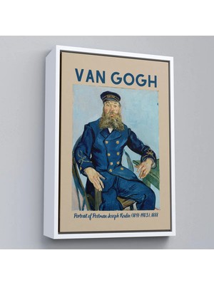 Uslucan Alışveriş Ahşap Çerçeveli Vincent Van Gogh – Postacı Joseph Roulin’in Portresi TABLO-8051