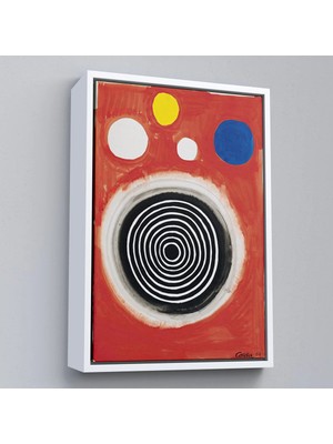 Uslucan Alışveriş Ahşap Çerçeveli Alexander Calder - Eşmerkezli Bulutsu Tablo - Concentric NEBULA-8103