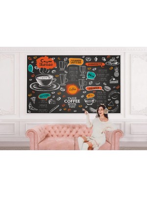 Uslucan Alışveriş   Mutfak Cafe ve Restoran Için Modern Duvar KAĞIDI-5764