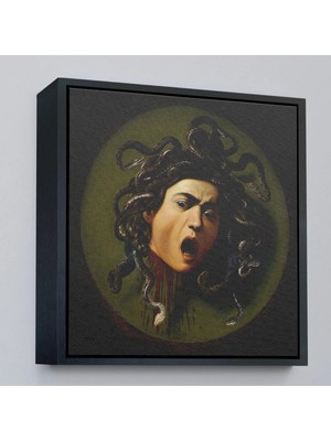 Uslucan Alışveriş Ahşap Çerçeveli Caravaggio - Medusa TABLOSU-8350
