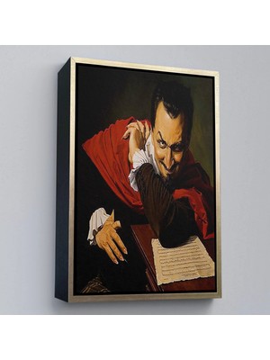 Uslucan Alışveriş Ahşap Çerçeveli Mefistofeles, James Himsworth TABLO-7765