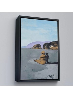 Uslucan Alışveriş Ahşap Çerçeveli Salvador Dali - Adolescence TABLO-7391