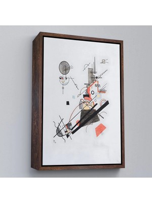Uslucan Alışveriş Ahşap Çerçeveli Vasily Kandinsky - Mutlu Yükseliş TABLOSU-7492
