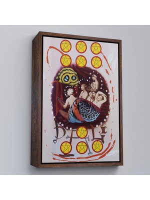Uslucan Alışveriş Ahşap Çerçeveli Salvador Dali - On Pentagram TABLO-7403