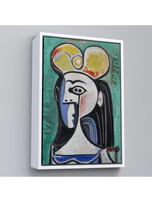 Uslucan Alışveriş Ahşap Çerçeveli Pablo Picasso - Jaqueline Roque Portre TABLOSU-8087