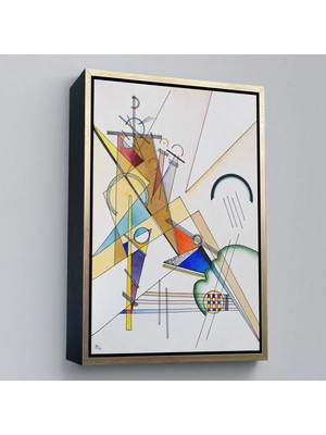 Uslucan Alışveriş Ahşap Çerçeveli Wassily Kandinsky Gewebe TABLO-7493
