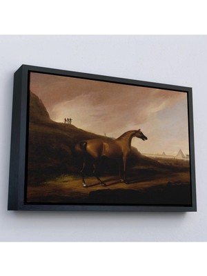 Uslucan Alışveriş Ahşap Çerçeveli Alvan Fisher - Napolyon'un Atı Tablo - Napoleon’s HORSE-7100