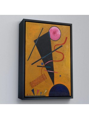 Uslucan Alışveriş Ahşap Çerçeveli Vasily Kandinsky Beruhrung Iletişim TABLOSU-7487