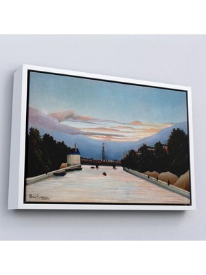 Uslucan Alışveriş Ahşap Çerçeveli Henri Julien Félix Rousseau - The Eiffel Tower Eyfel Kulesi TABLOSU-7042