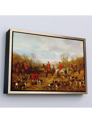 Uslucan Alışveriş Ahşap Çerçeveli Heywood Hardy Av TABLOSU-7016