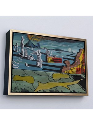 Uslucan Alışveriş Ahşap Çerçeveli Salvador Dali - Venüs Rüyası Tablo - Dream Of VENUS-7125