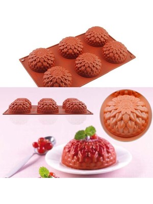 Siliko World Silikon Kek Pasta Sabun Mum ve Epoksi Kalıbı 7x3,5cm, Pembe