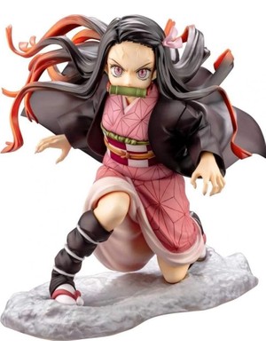Demon Slayer Kimetsu No Yaiba Nezuko Kamado Fighting Version Aksiyon Figürü 17 cm