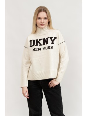 Dkny Intarsia Logo Turtle Women's Sweater Multicolor