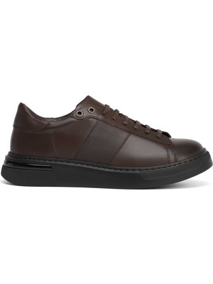 Tergan Kahverengi Hakiki Deri Erkek Sneaker - E26S1AY57849-A24