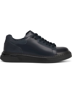 Tergan Lacivert Hakiki Deri Erkek Sneaker - E26S1AY57850-A31