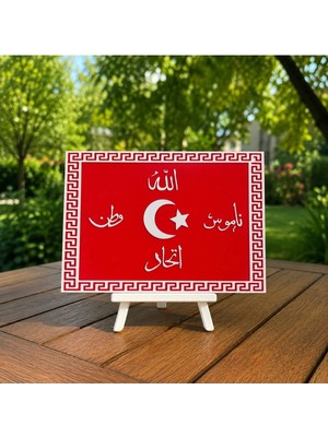 3doruk Ittihat ve Terakki Bayrak Büst