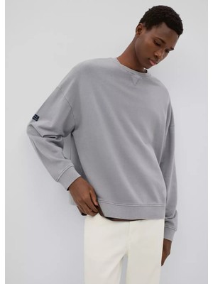 Mango Yama Detaylı Pamuklu Sweatshirt