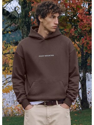 Mango Desenli Kapüşonlu Sweatshirt