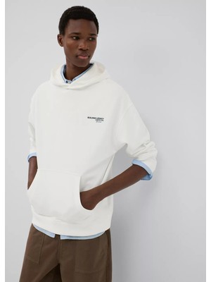 Mango Desenli Pamuklu Sweatshirt