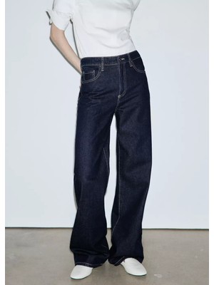 Mango Danila Wide Leg Yüksek Belli Jean