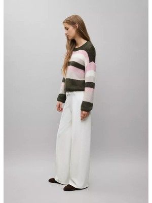 Mango Çapraz Kapamalı Wide Leg Jean