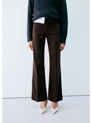 Mango Kadife Flare Jean Pantolon
