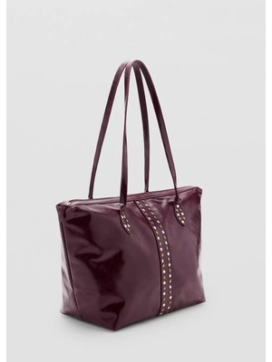 MANGO Teen Zımbalı shopper çanta
