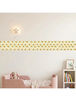 Çocuk Odası Bordürü 20 cm x 3 Metre Kendinden Yapışkanlı Folyo Bebek Odası Dekorasyon
